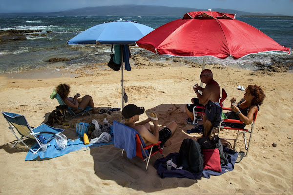 In spiaggia di Danan