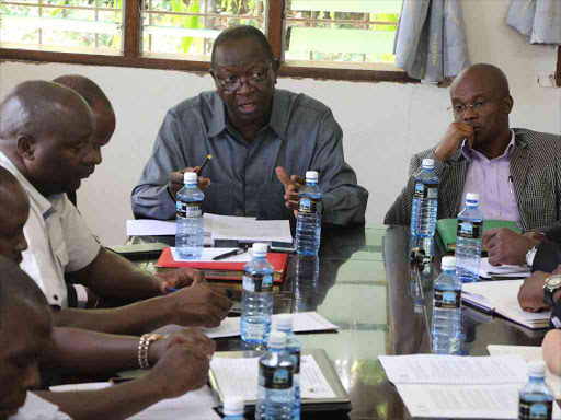 Busia deputy governor Moses Mulomi during a meeting on Thursday, Novemebr 8, 2018/ JANE CHEPKWONY