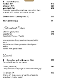 Cafe Delish - Radisson Blu Hotel menu 2