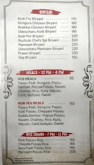 Ruchulu - Telugu Bhojanam menu 4