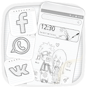 Simple Cute Sketch Cartoon Theme 1.1.3 Icon