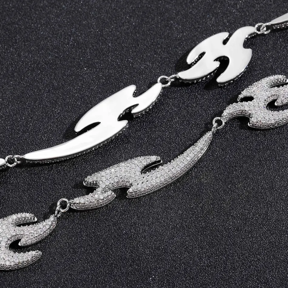 Bracelet Hirondelle Volante Hip Hop, Micro Diamants Géométriques Irréguliers, Accessoire Oreille, Bijou Tendance Urbaine.