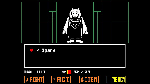 Sparing Toriel