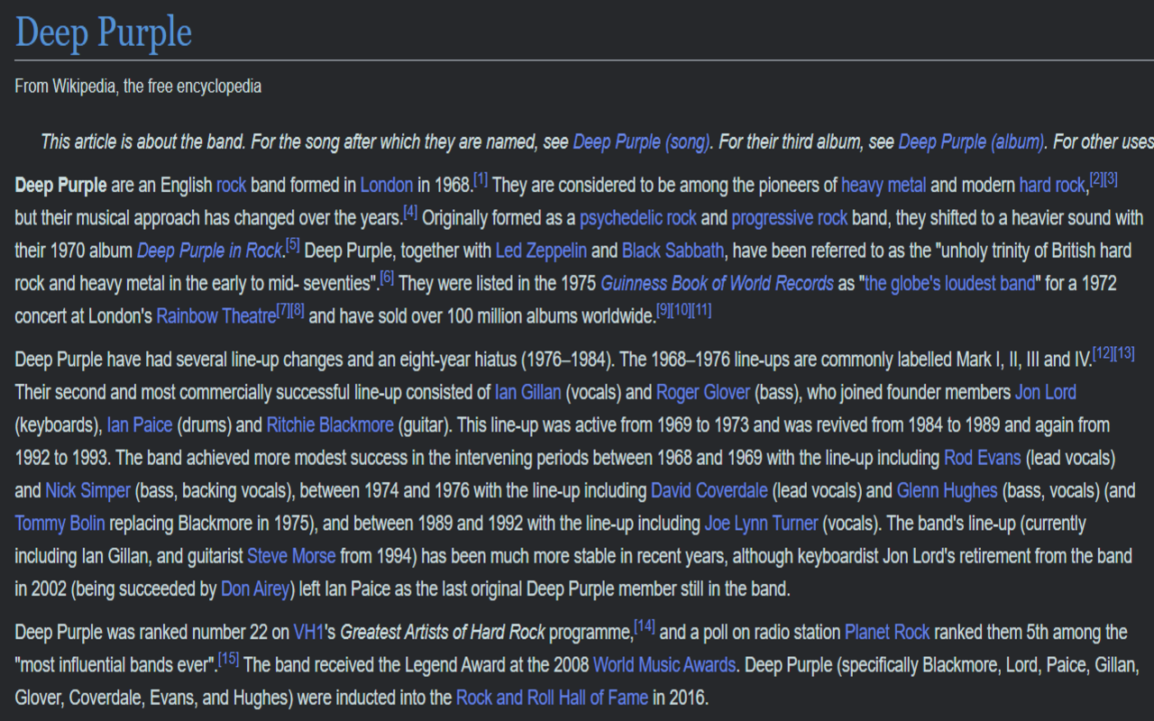 Darkipedia Dark Mode for Wikipedia Preview image 1