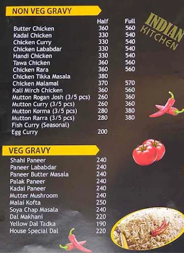 Hunger Cure- Indian Kitchen menu 