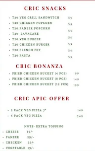 Cric Pizza menu 2