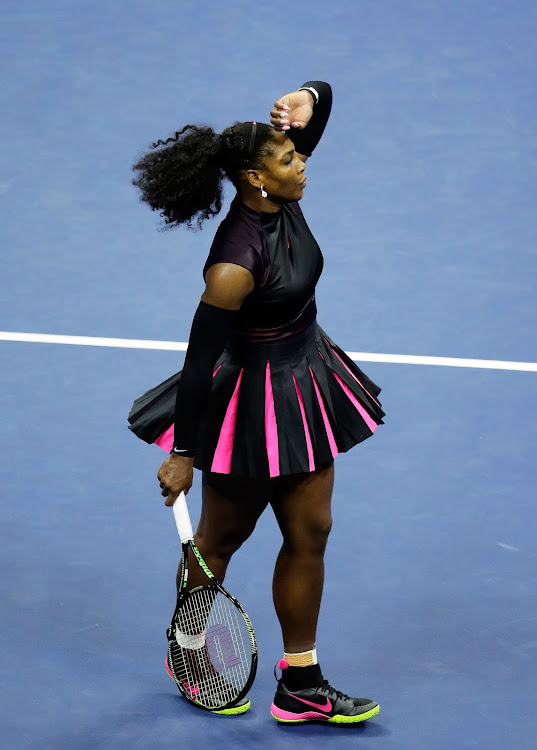 Serena Williams at the USTA Billie Jean King National Tennis Center on August 30, 2016.