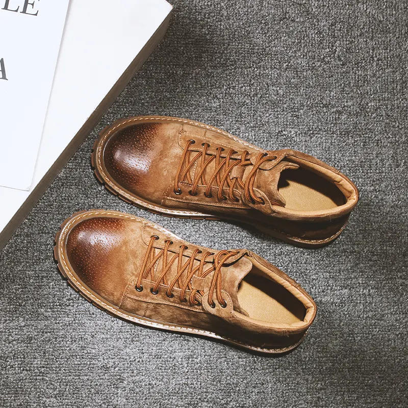 Stivali in pelle alla moda per teste grandi Comfort e stile eccezionali Design robusto Calzature perfette per una calzata superiore e una lunga durata