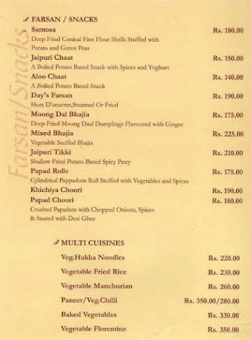 Chetana menu 