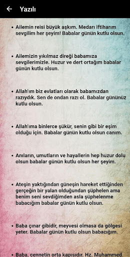 Babalar Günü Mesajları