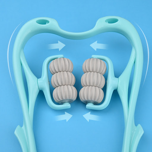 Title 2, Multifunctional Manual Six-wheel Neck Massager ...