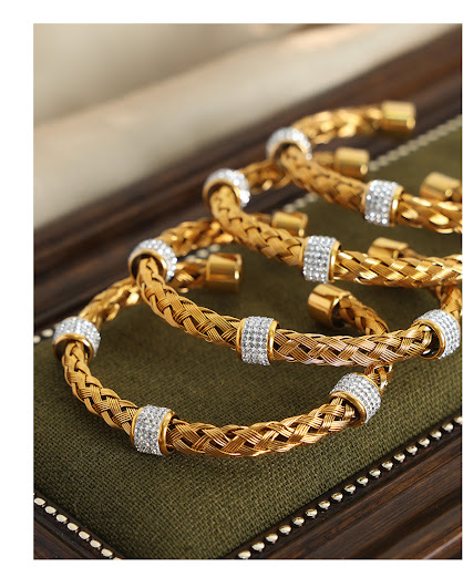 Title 1, Diamond Ring Pendant, Woven Hollowed Open-ended...
