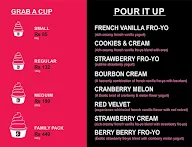 6th Street Yogurt menu 2