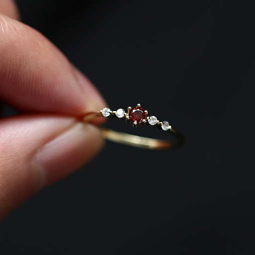 Title 3, White Gold Diamond Extremely Thin Exquisite Jap...