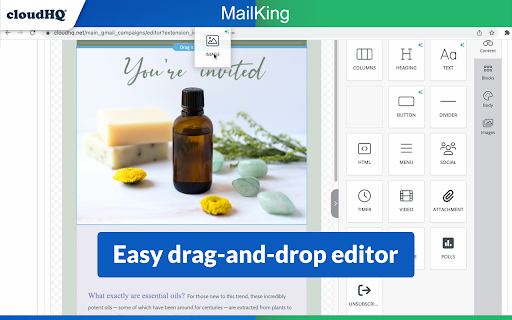 MailKing: Email Campaigns in Gmail by cloudHQ