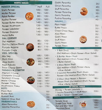 Dosa Point menu 