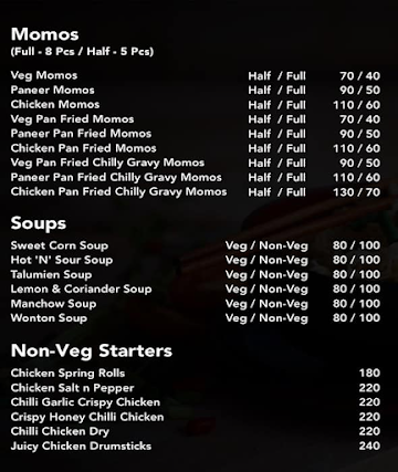 SoupBowls menu 