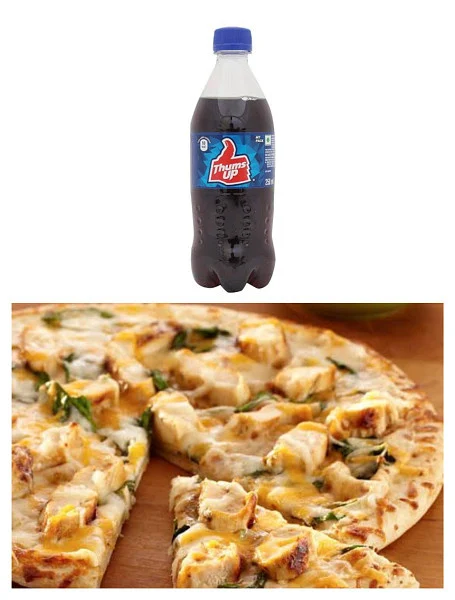 2 Chicken Pizza [Medium 6 Slice] + 2 Cold Drink250Ml