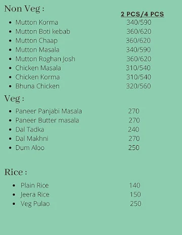 Taste Of Baradari menu 