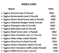 Cake Dessert menu 1