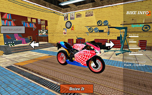 Bike Super Hero Stunt Driver Racing