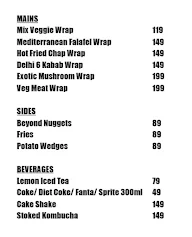 Snill Wraps menu 2