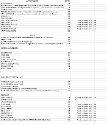 Desilicious Firangi Multi Cuisine Restaurant menu 