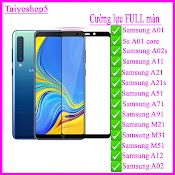 Kính Cường Lực Samsung A51/A71/A01/ A11/ A21/ A21S/ M21/M31/A91/ M51/ A01Core/ A02/A02S/A12 Full Màn Hình , Taiyoshop5