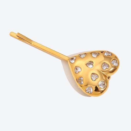 Title 3, Hair Accessories Stainless Steel Plated 18K Gol...
