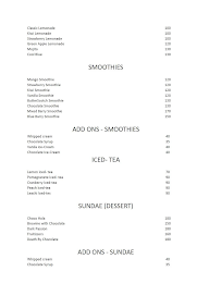 The Triangle Cafe menu 6