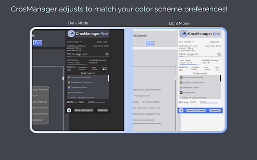 CrosManager - A Web-based System Monitor