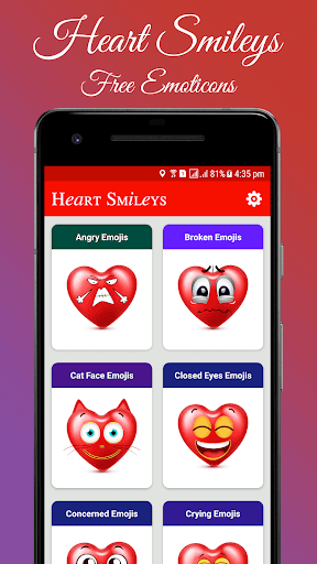 Heart Smileys free Emoticons and Symbols