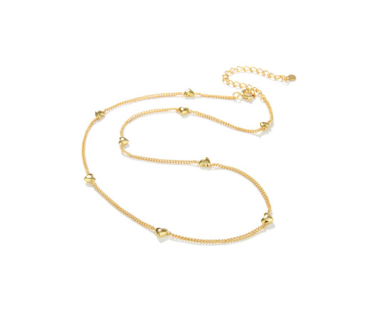 Title 2, Gold Silver Plated Love Necklace with Special D...