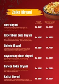 Biryani Zaika menu 7