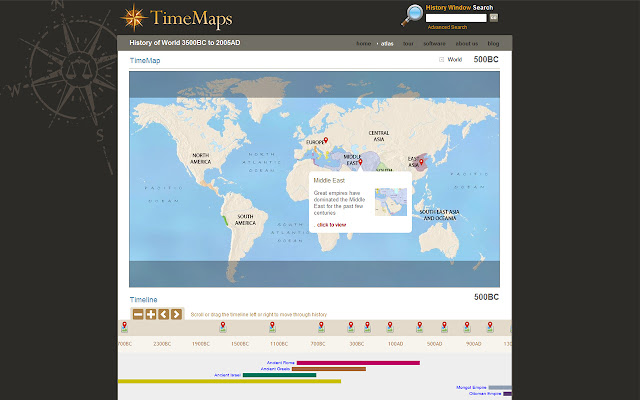 TimeMaps: World History Atlas chrome extension