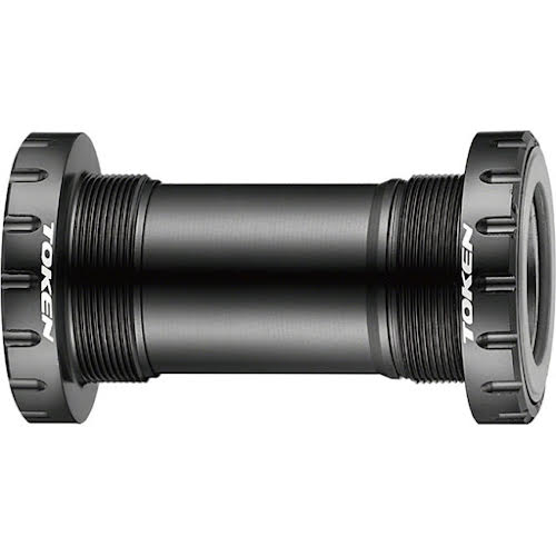 Token BB392BSA Threaded Bottom Bracket - English, BB386/BB392, Black