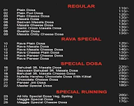 Galaxy 99 Dosa menu 3