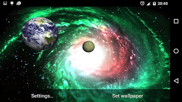 3D Galaxy Live Wallpaper Delux Screenshot