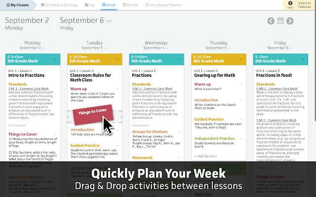 Common Curriculum Lesson Planner chrome extension