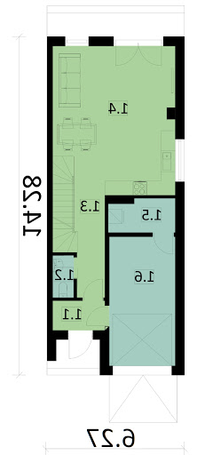 Ka62 S - Rzut parteru