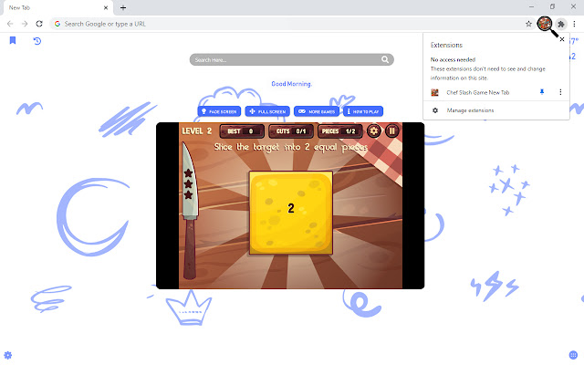 Chef Slash Game New Tab
