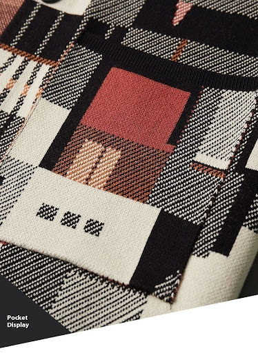 Title 2, Heren top met speciaal geometrisch design, olie...