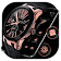 Rose Gold Watch Black Theme icon