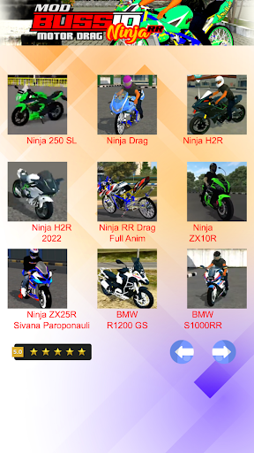Screenshot Mod Bussid Motor Drag Ninja RR