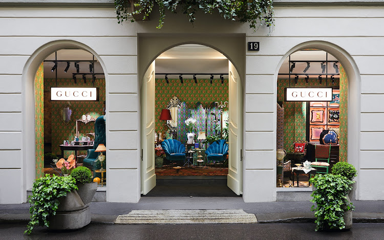 Gucci's temporary Décor store at 19 Via Santo Spirito.