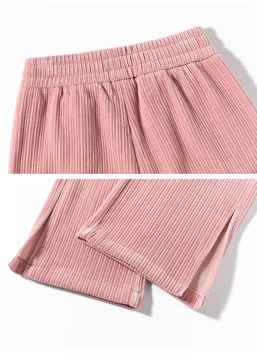 Title 2, Drape High Waist Straight Slit Chenille Casual ...
