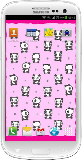 Cute panda live wallpaper