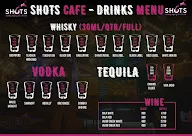 Shots Cafe and Lounge menu 2