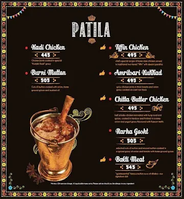 Dhaba By Claridges menu 