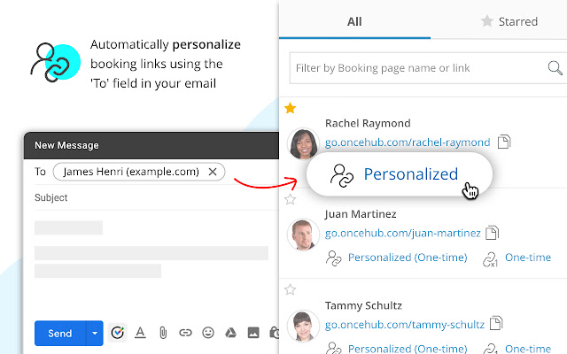 OnceHub for Gmail chrome extension